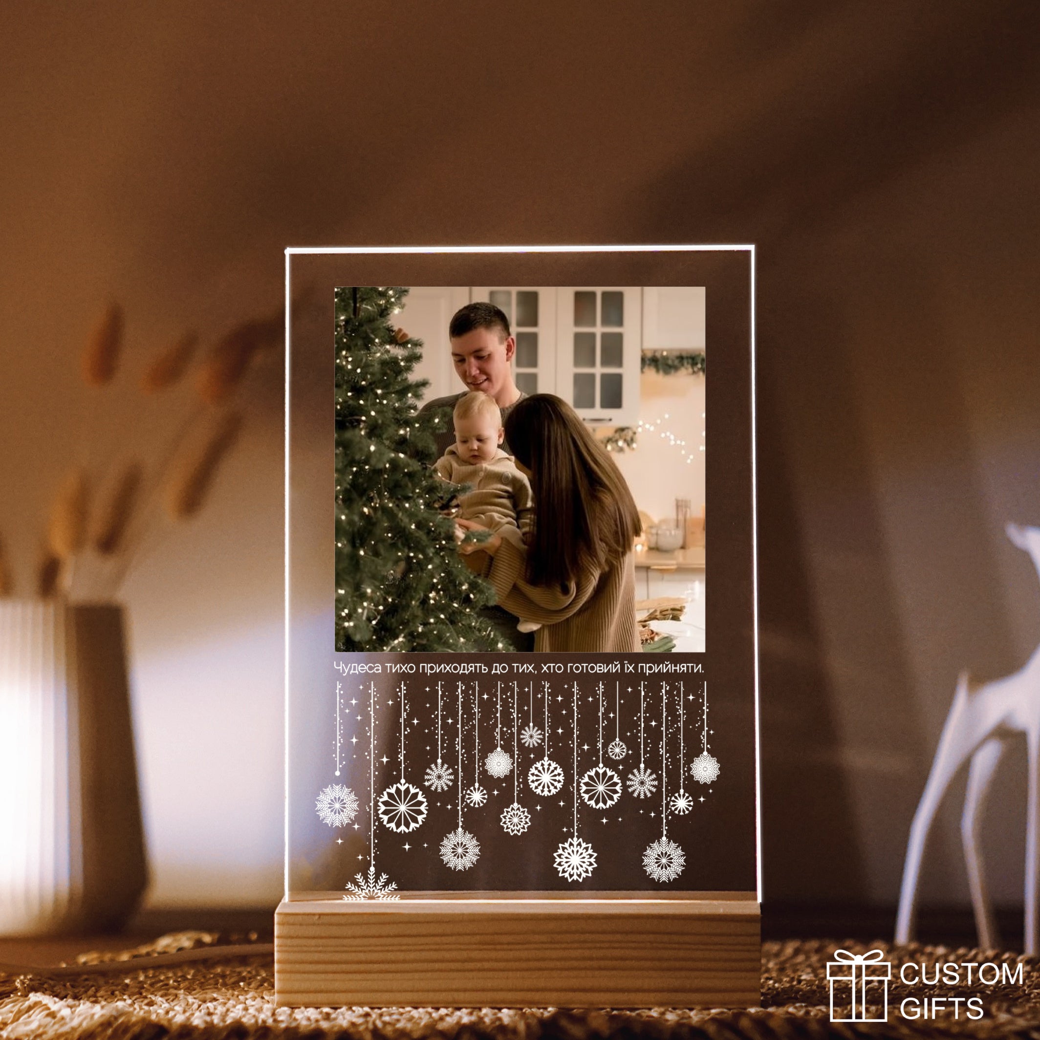 Фотопостер з новорічним декором — теплий подарунок для близьких