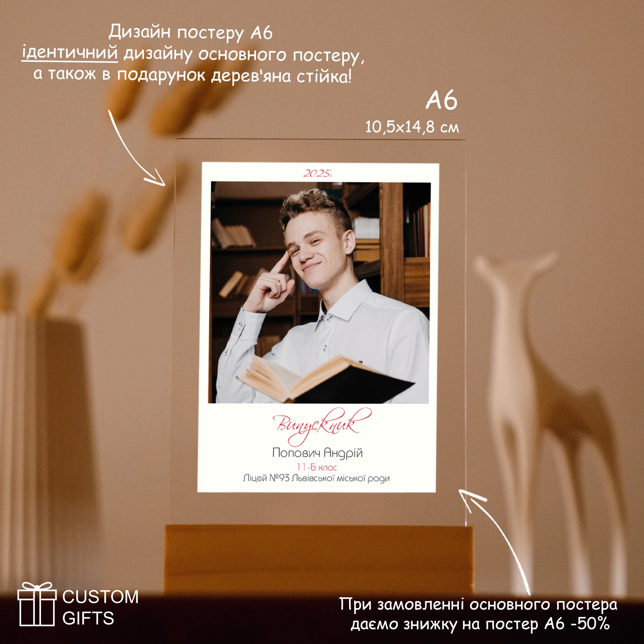 Випускний Polaroid - подарунок однокласникам, керівнику, вчителю