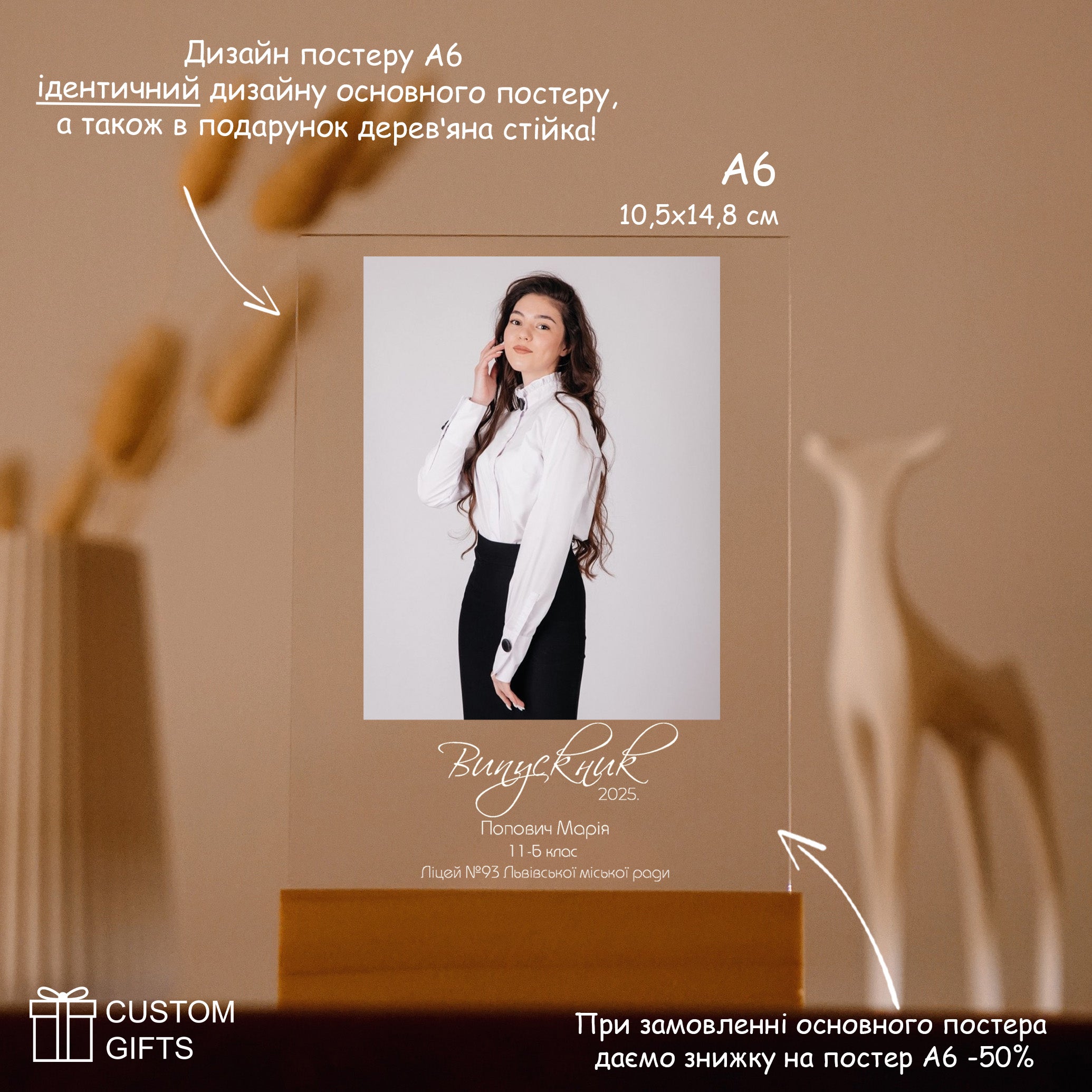 Photoposter для випускників - подарунок однокласникам до шкільних свят