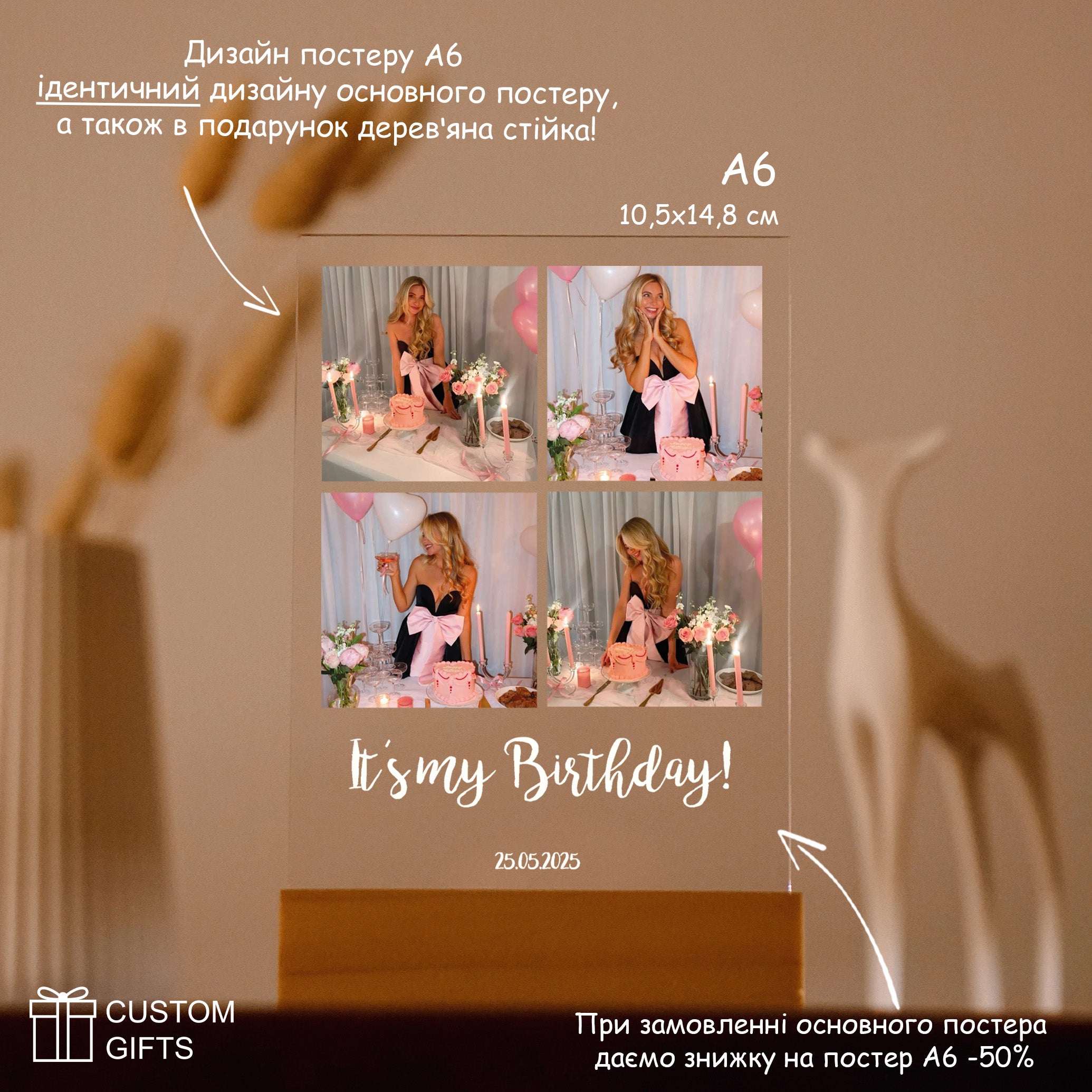 Фото-колаж — подарунок до Дня народження