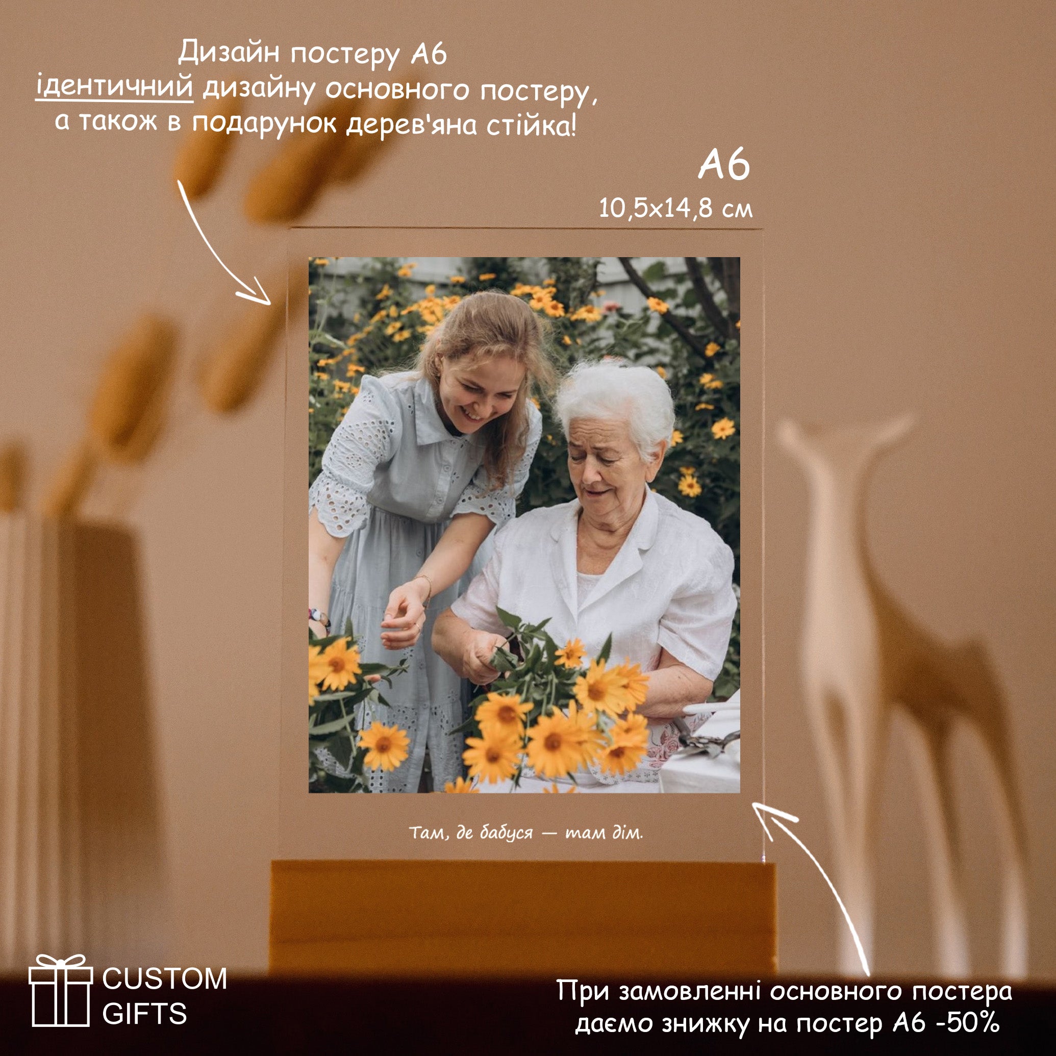 Photoposter - подарунок бабусі