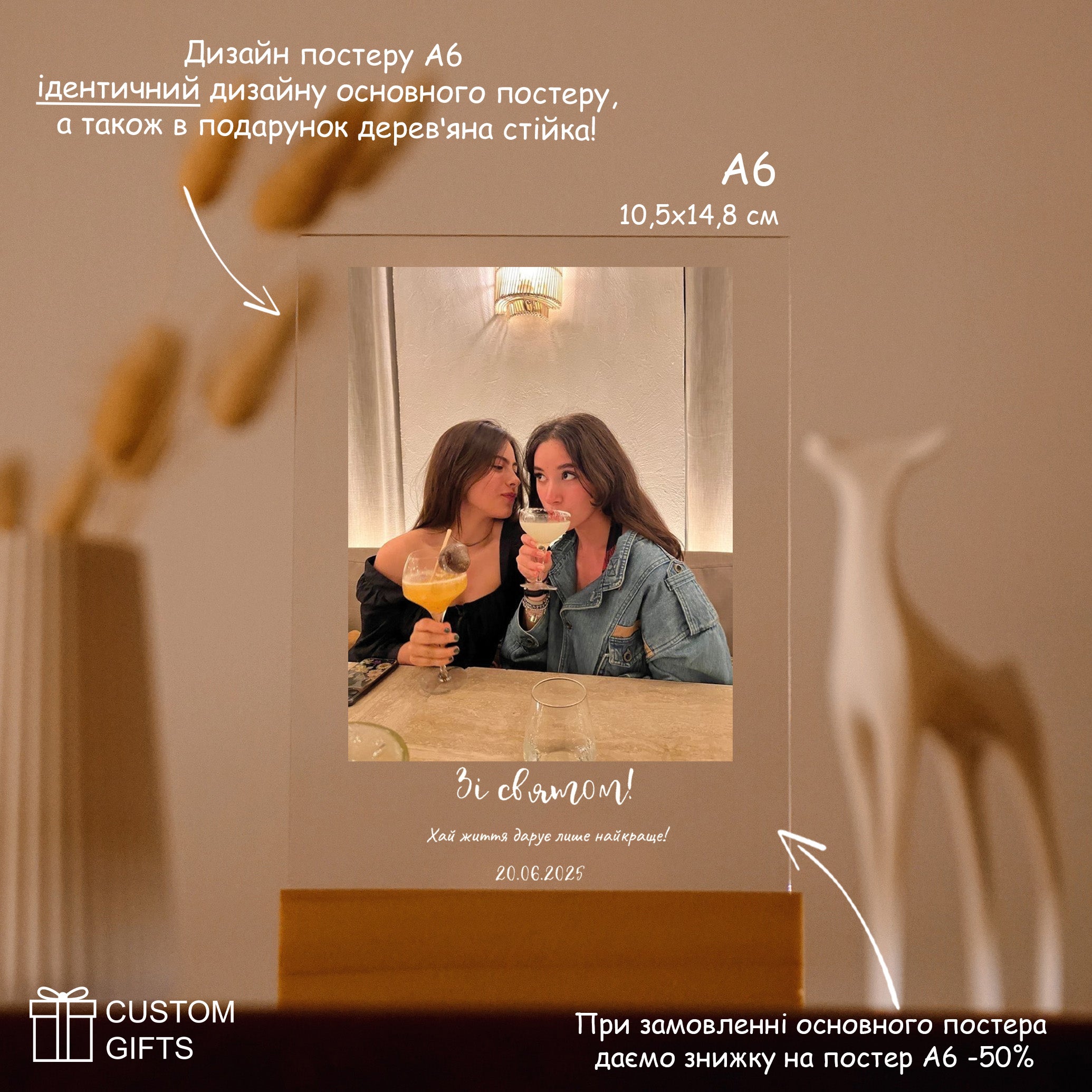 Святковий фотопостер — подарунок до Дня народження