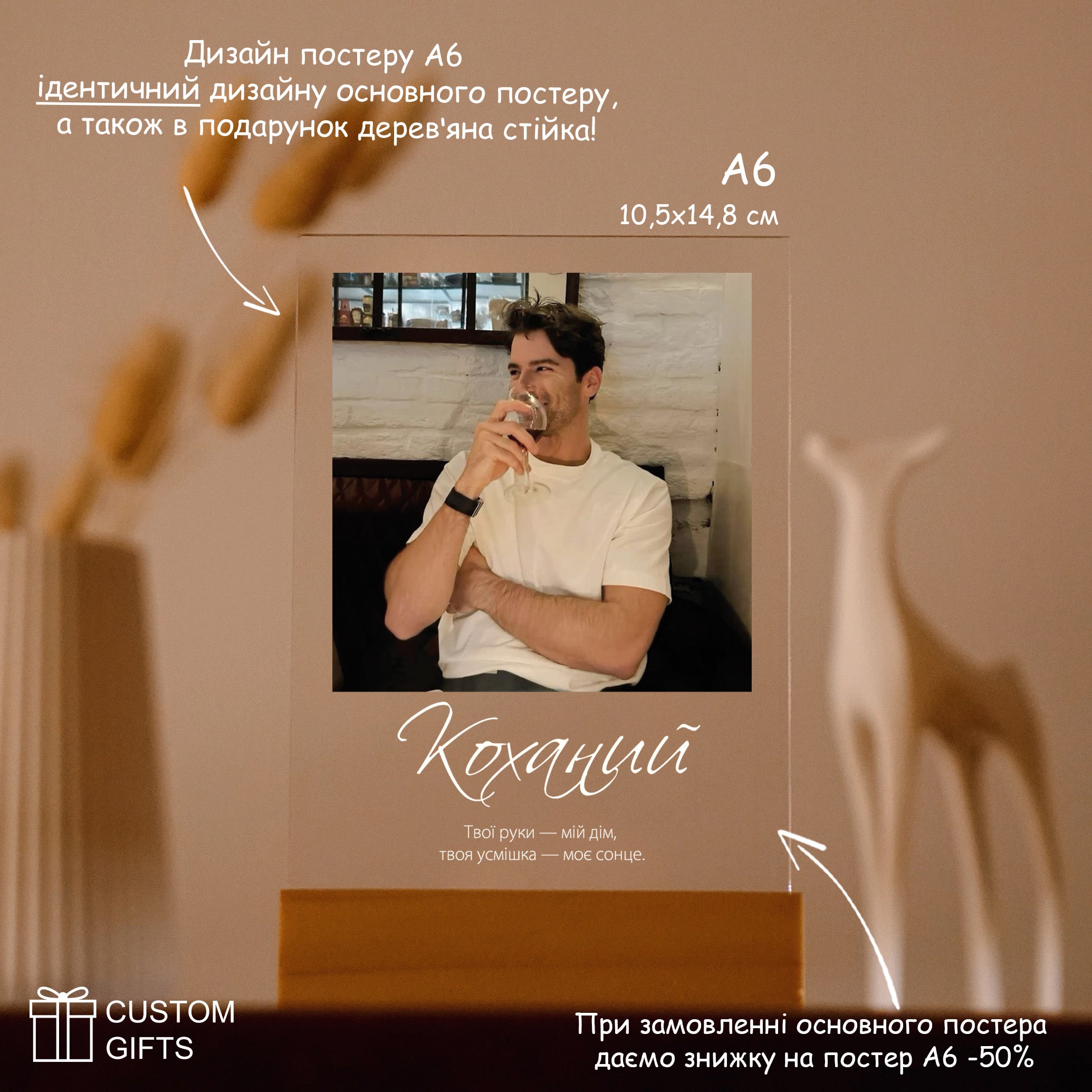 Photo poster — подарунок для чоловіка