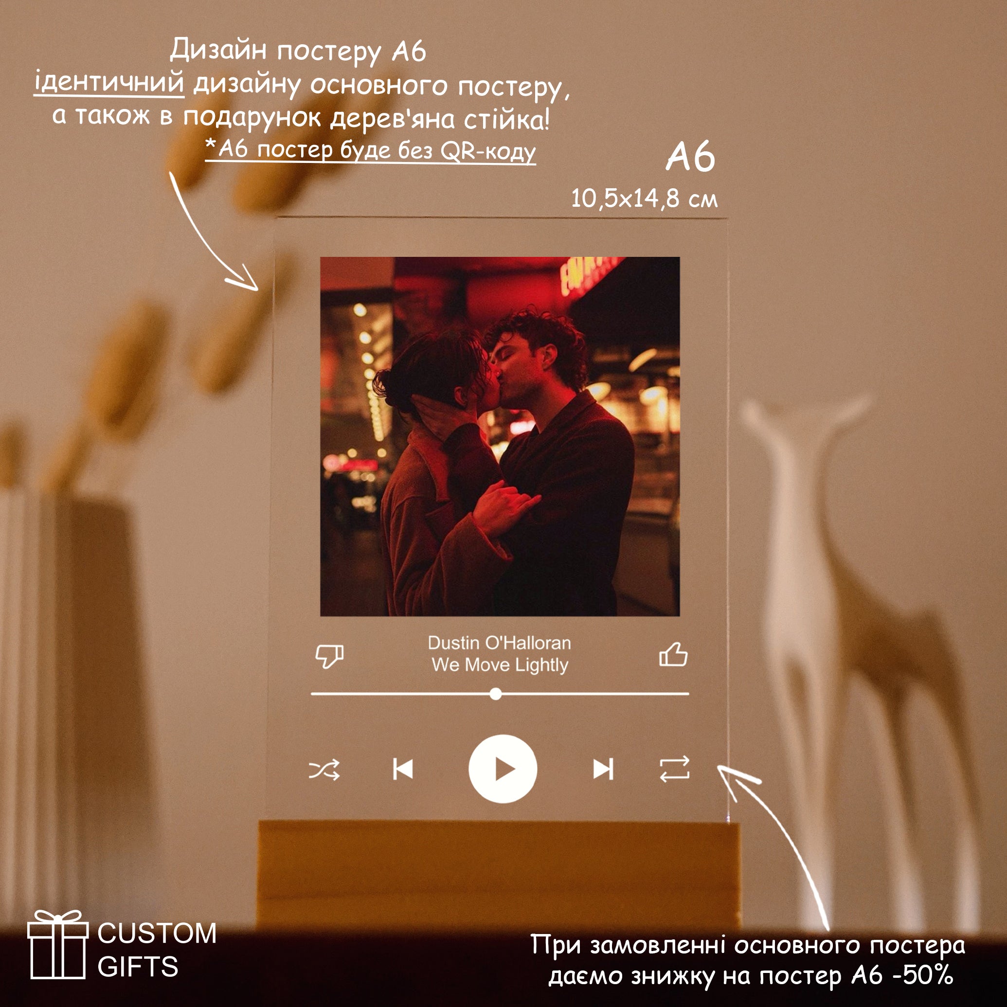 YouTube Music Poster — персоналізований подарунок