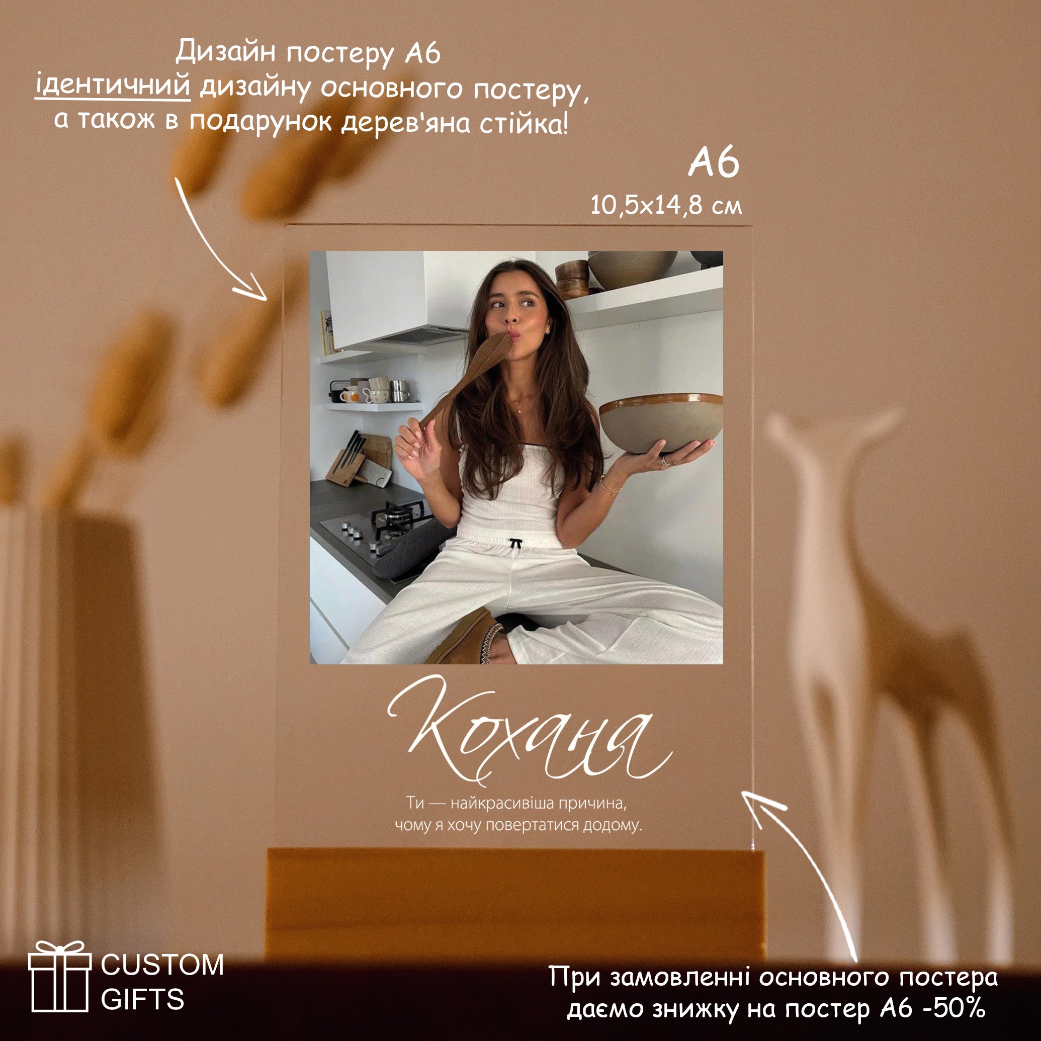 Персоналізований фотопостер — подарунок для коханої дівчини