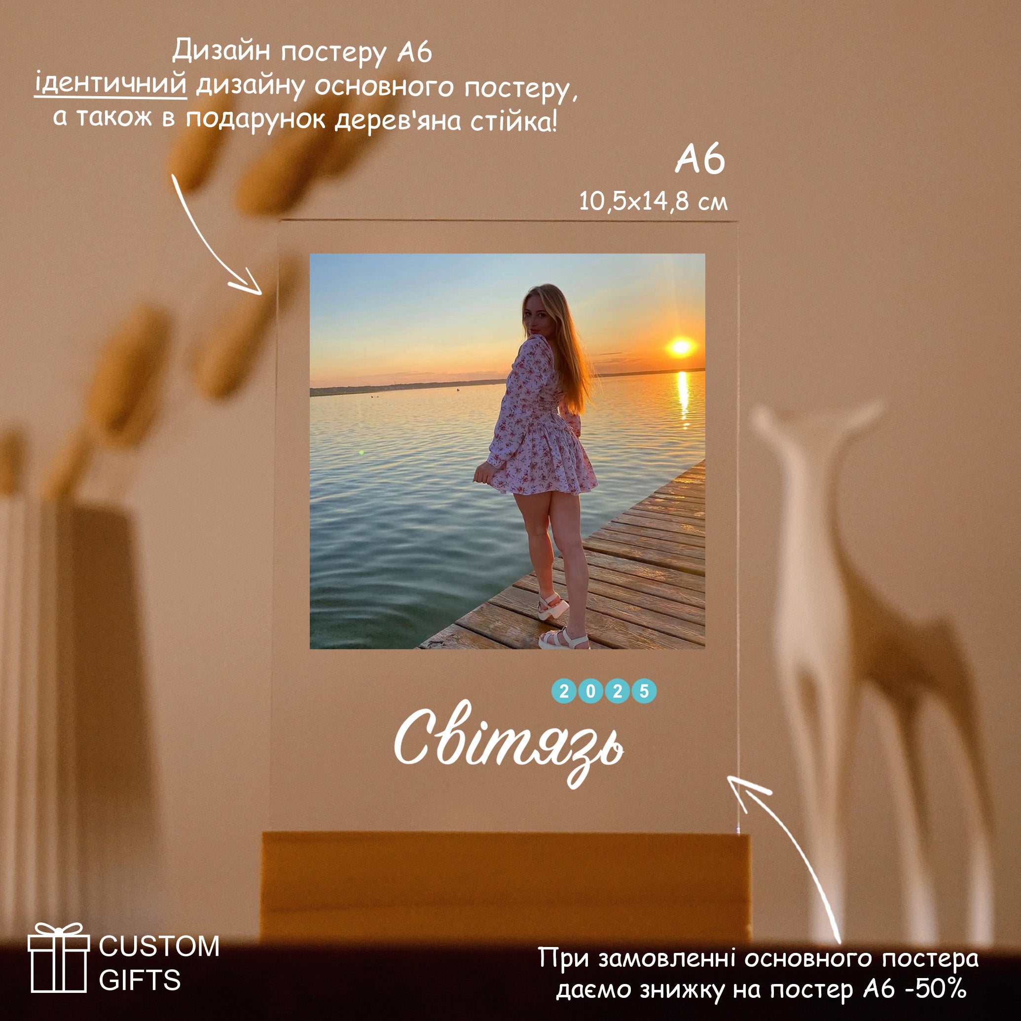 Персоналізований фотопостер на згадку — подарунок з подорожі