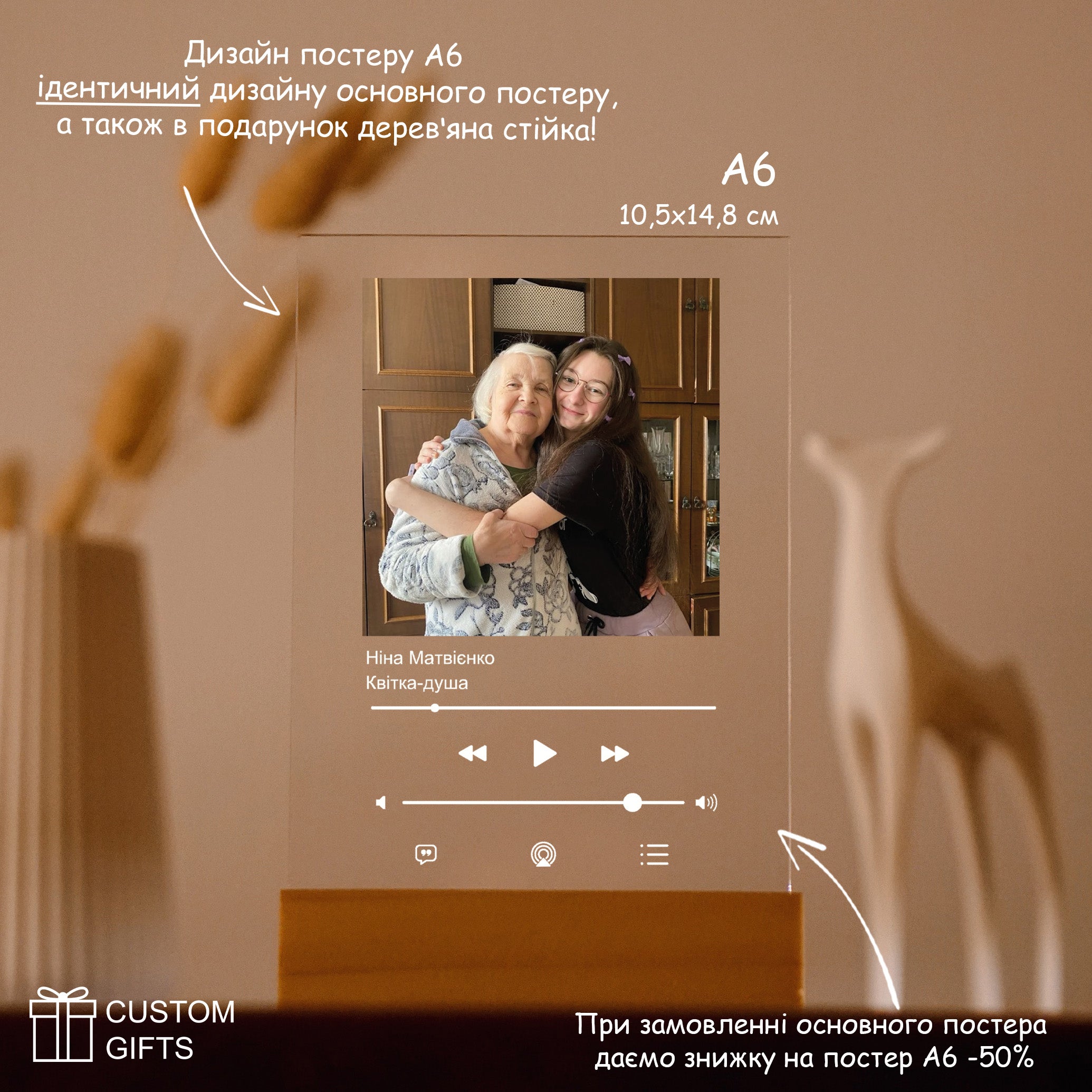 Apple Music Poster - подарунок бабусі