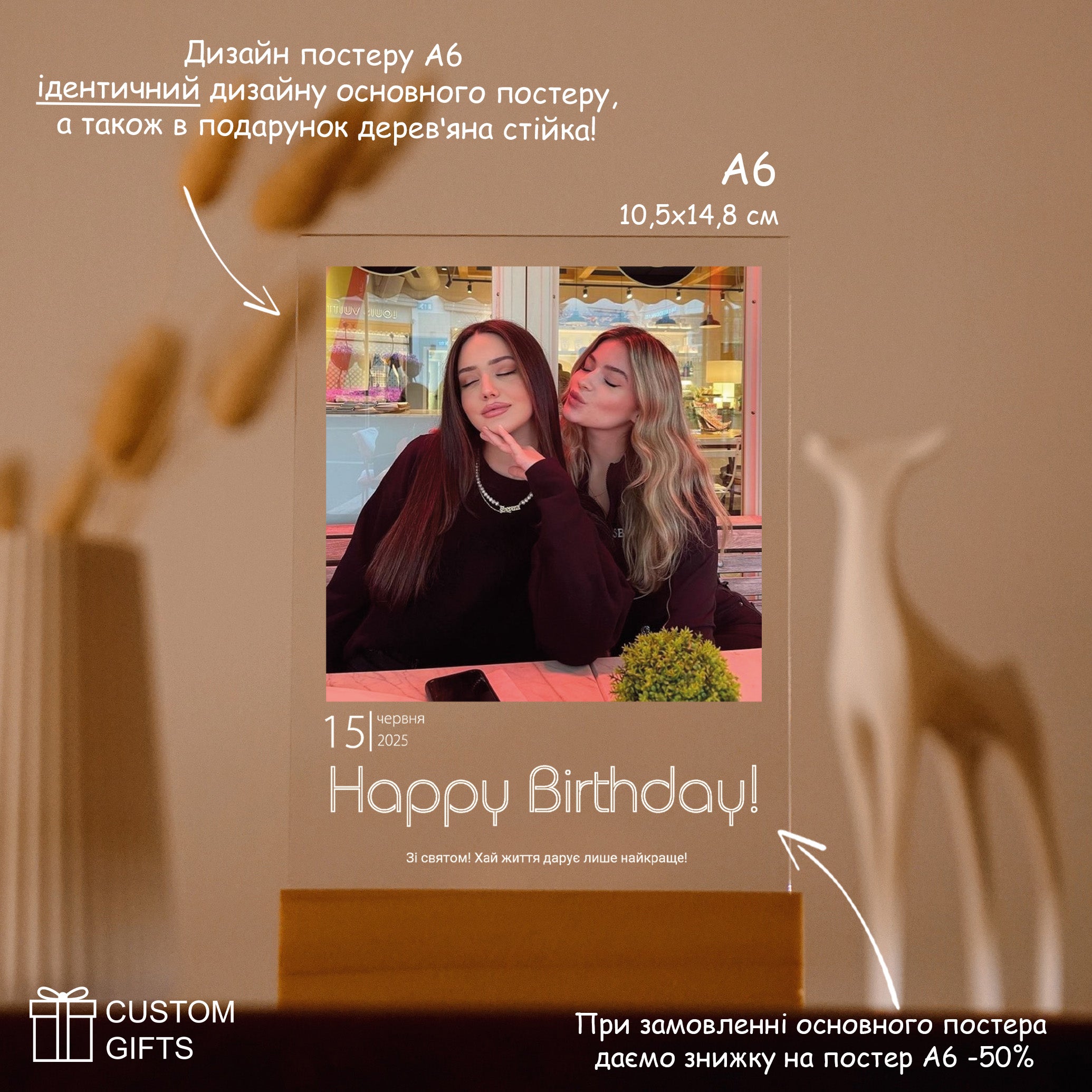 Photo poster — подарунок до Дня народження