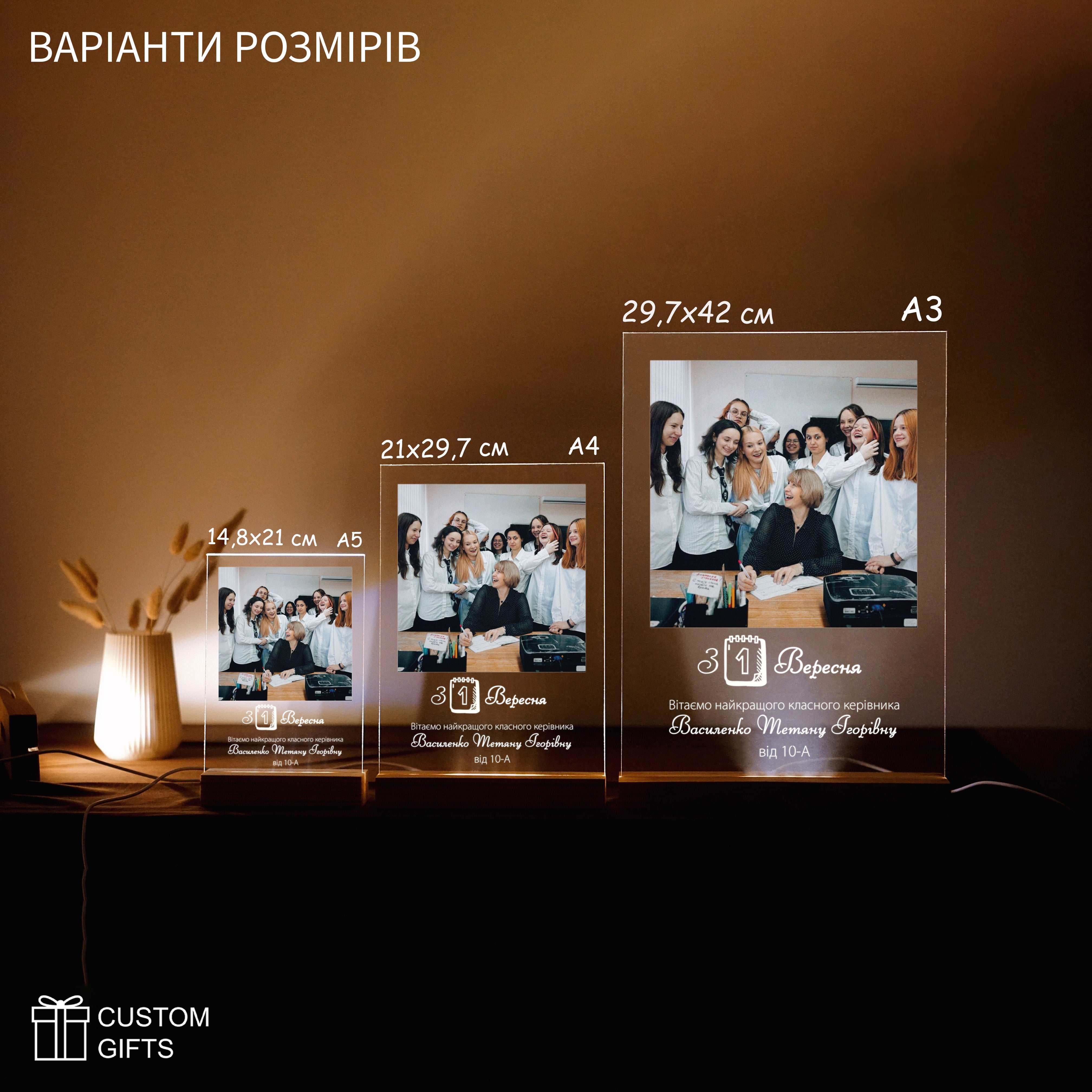 Фотопостер - подарунок до початку нового навчального року