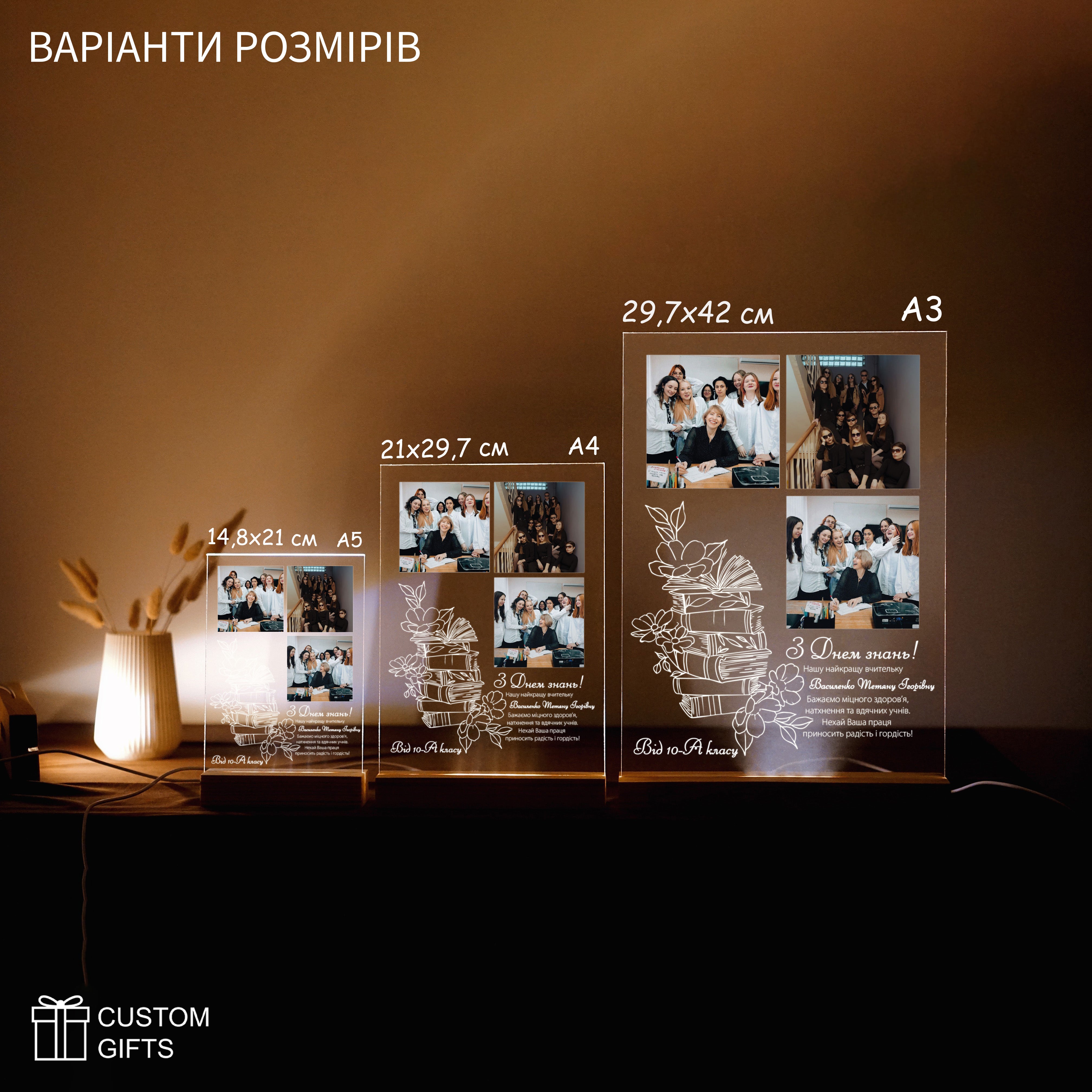 Колаж для класного керівника - подарунок до 1 вересня