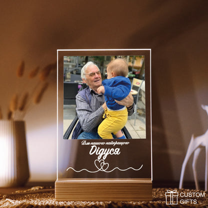 Персоналізований Photoposter - подарунок дідусю