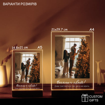 Персоналізований Різдвяний постер на подарунок