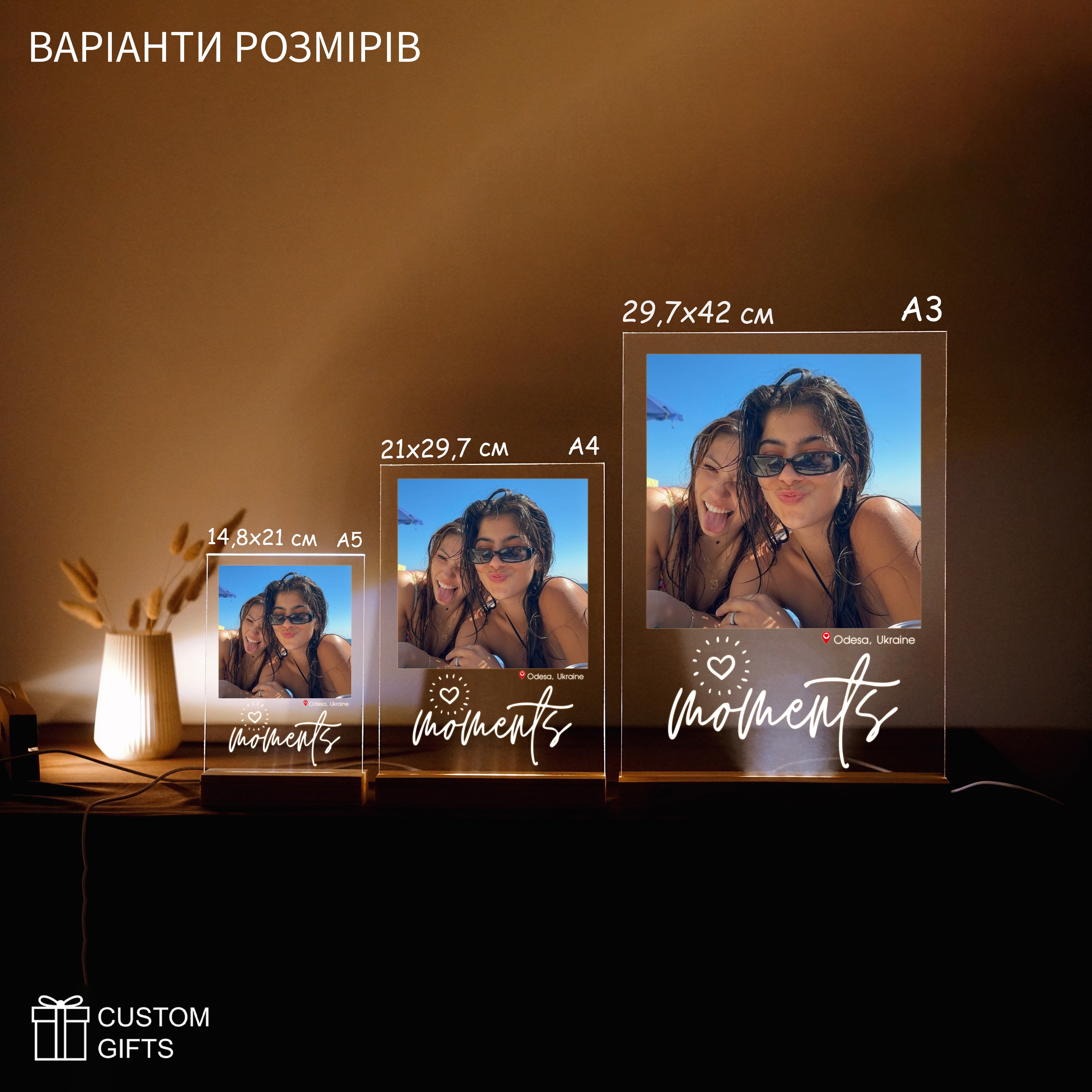 Індивідуальний фотопостер Moments — подарунок з літніми спогадами