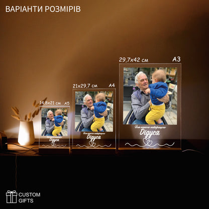 Персоналізований Photoposter - подарунок дідусю