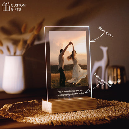 Photoposter з індивідуальним текстом - подарунок на річницю