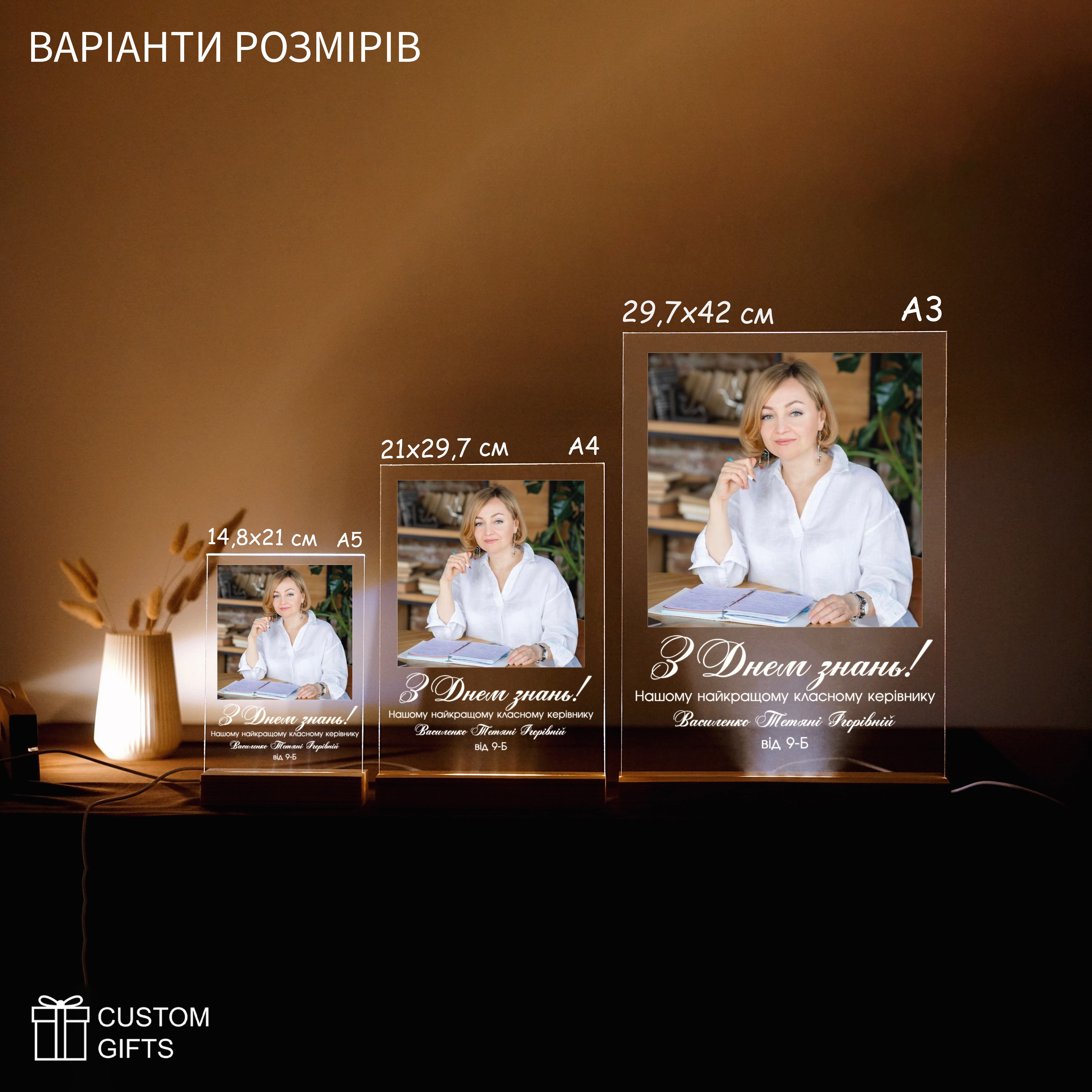 Photoposter до Дня знань - подарунок керівнику