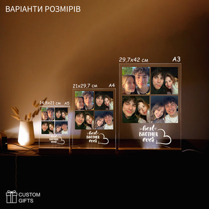 PhotoPoster колаж - подарунок братові