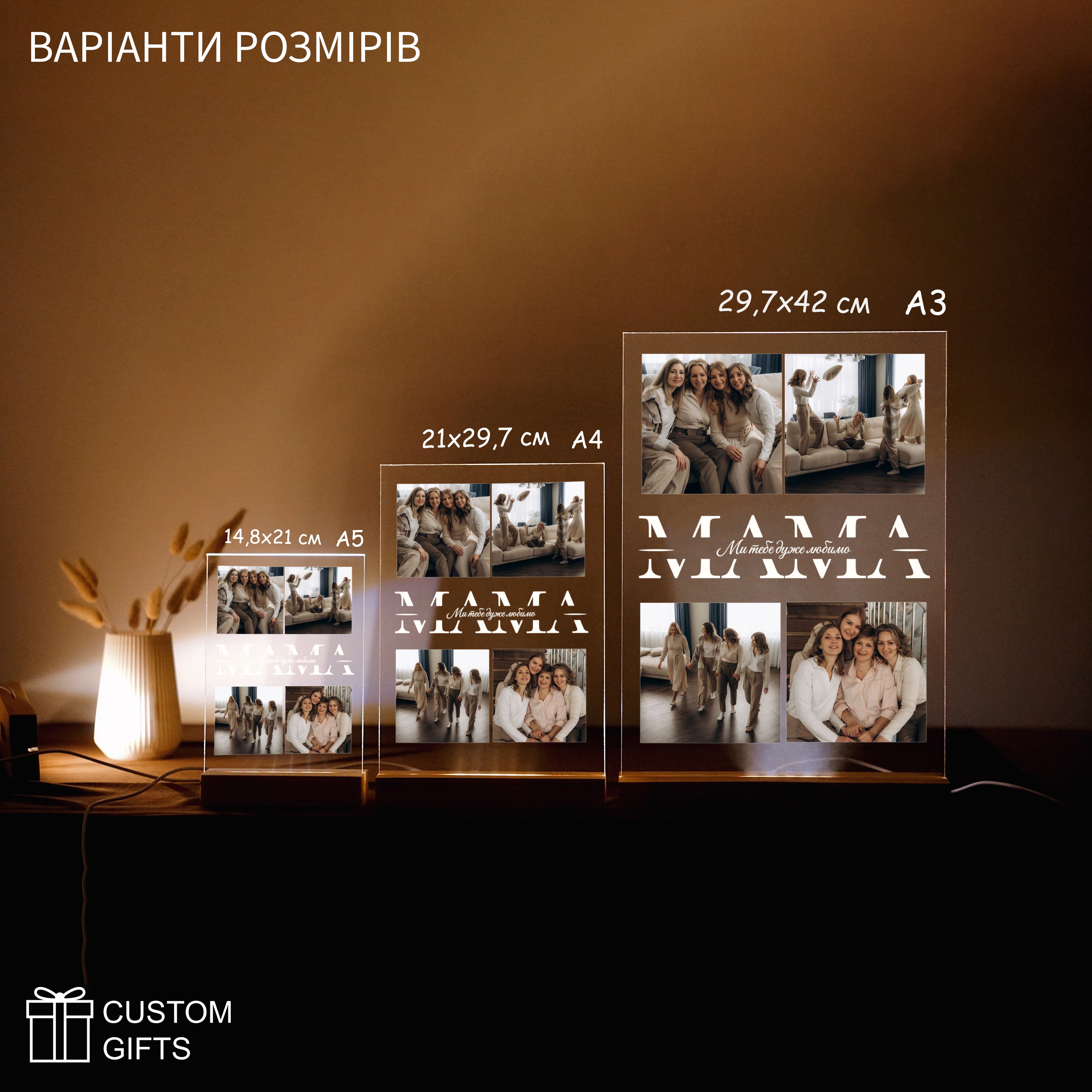 Photoposter Колаж - подарунок мамі