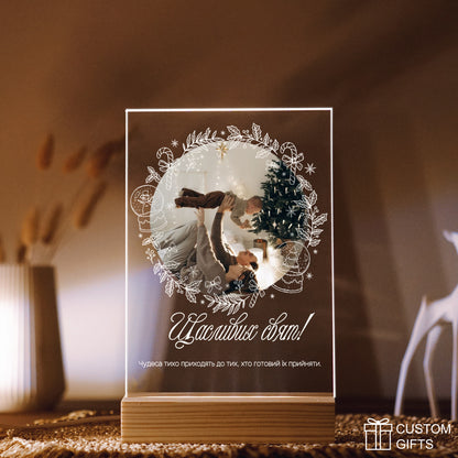 Фотопостер у святковій рамці — подарунок до Різдва