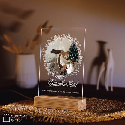 Фотопостер у святковій рамці — подарунок до Різдва