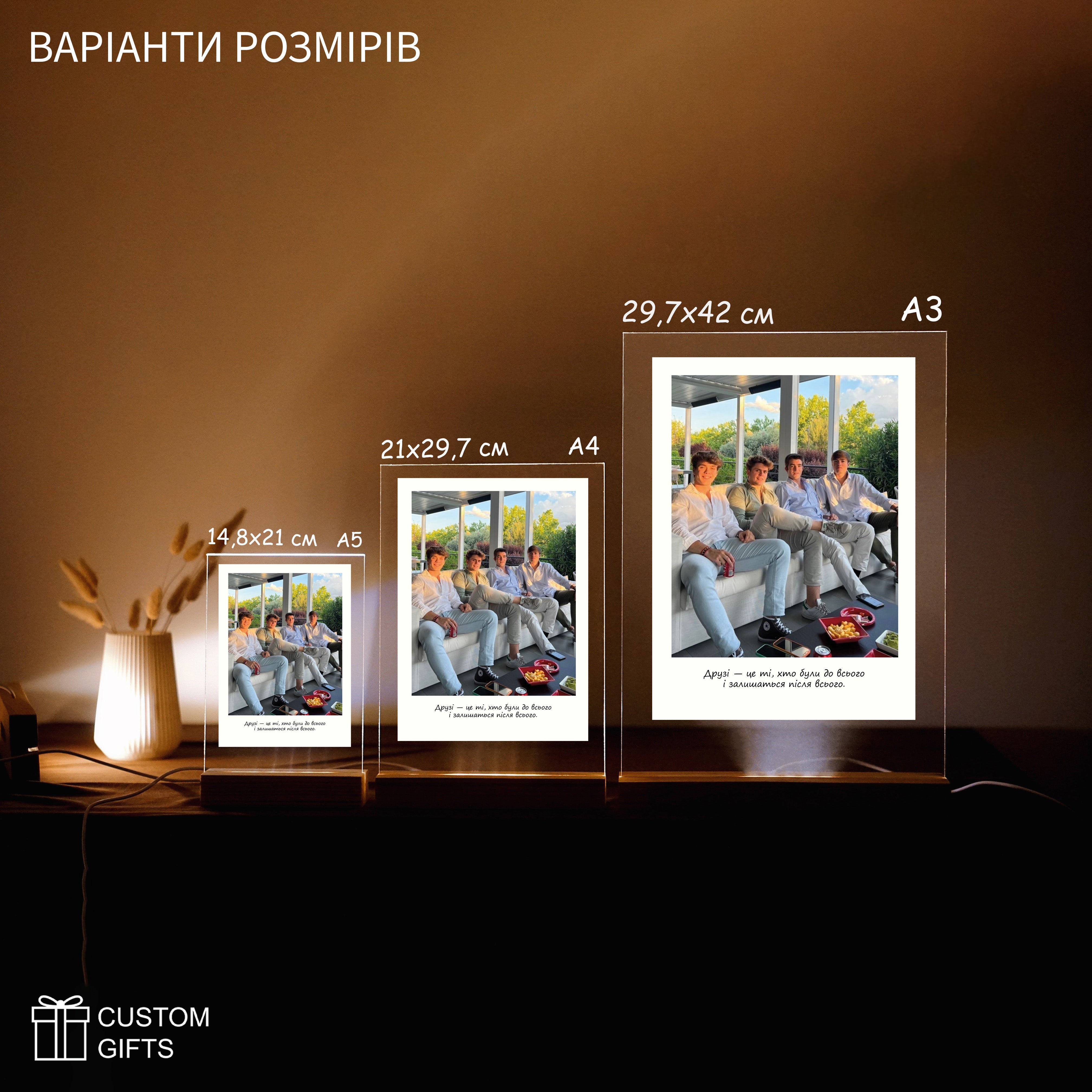 Фотопостер з персоналізацією — подарунок до Дня друзів