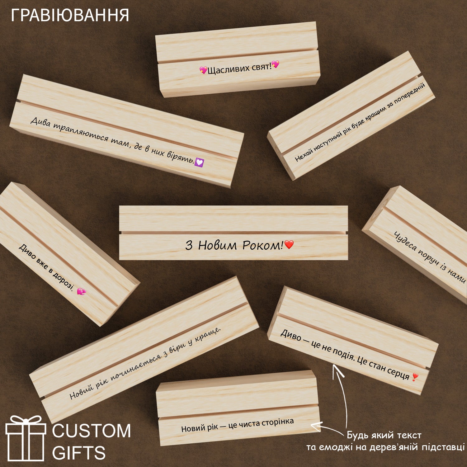 Персоналізований Різдвяний постер на подарунок